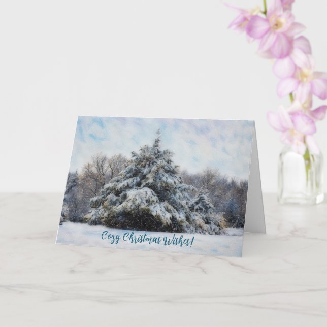 Tarjeta de Navidades acogedores para Navidades de  (Orquídea)