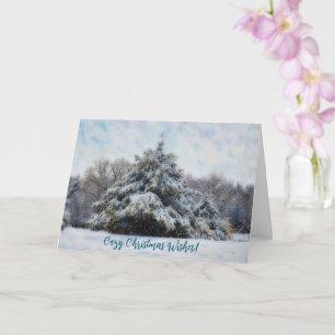 Tarjeta de Navidades acogedores para Navidades de 