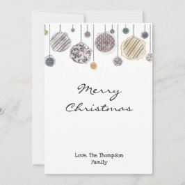Tarjeta de Navidades acuarela, tarjeta de vacacion