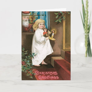 Tarjeta de Navidades Adorables para niños