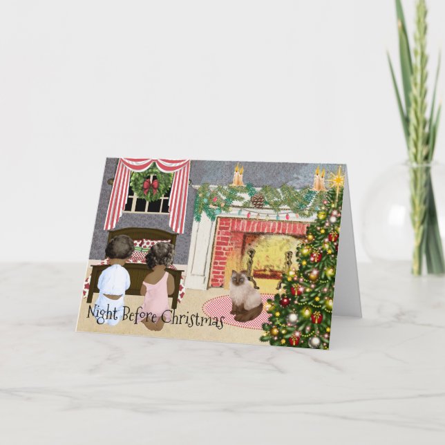 Tarjeta de Navidades afroamericanos (Anverso)