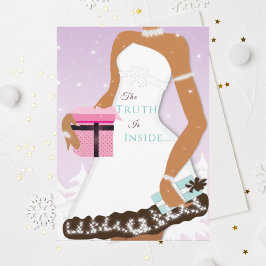 Tarjeta de Navidades afroamericanos de vacaciones 