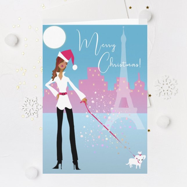 Tarjeta de Navidades afroamericanos de vacaciones  (Subido por el creador)