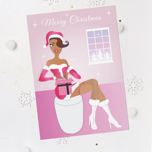 Tarjeta de Navidades afroamericanos de vacaciones  (Subido por el creador)