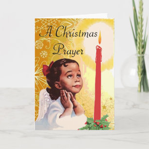 Tarjeta de Navidades afroamericanos vintage