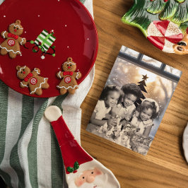 Tarjeta de Navidades afroamericanos vintage