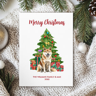 Tarjeta de Navidades Akita