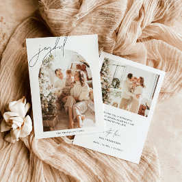 Tarjeta de Navidades alegres | Tarjeta fotográfica