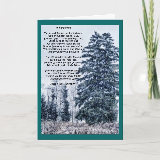 Tarjeta de Navidades alemana (Anverso)