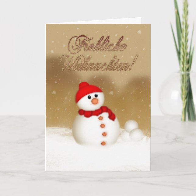 Tarjeta de Navidades alemana - Gesegnete Weihnacht (Anverso)