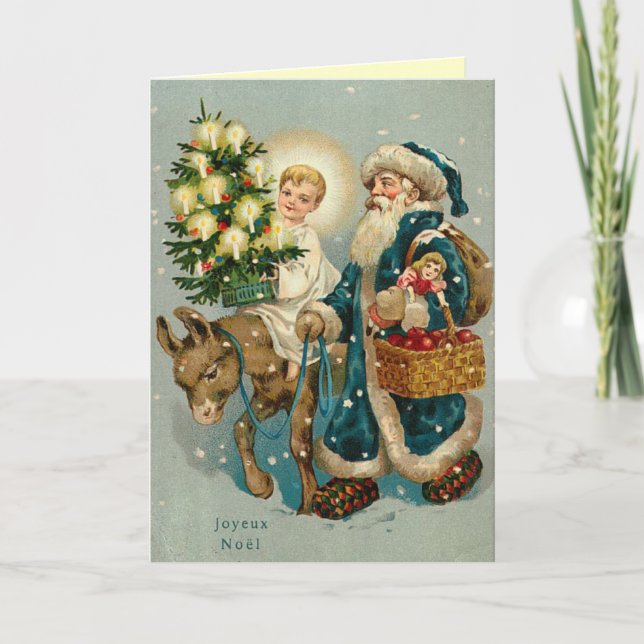 Tarjeta de Navidades alemana vintage (Anverso)