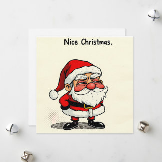 Tarjeta de Navidades amables - ‘Papá Noel Cheeky’ 