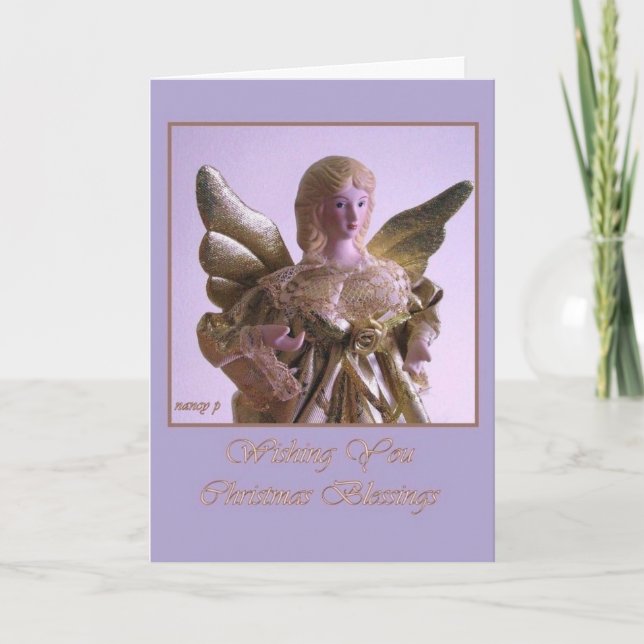 Tarjeta de Navidades Angel (Anverso)