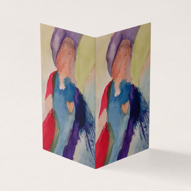 Tarjeta de Navidades Ángel de Guardian (Exterior)