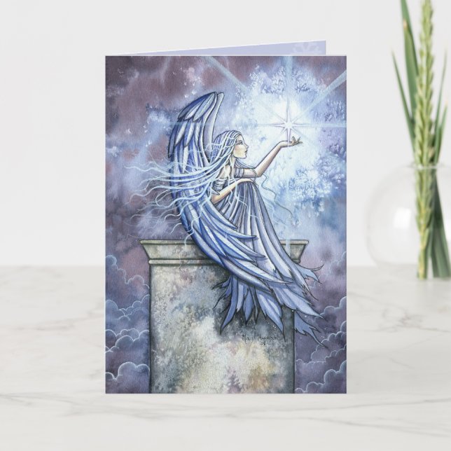 Tarjeta de Navidades Angel de Molly Harrison (Anverso)
