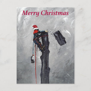 Tarjeta de navidades arboristas