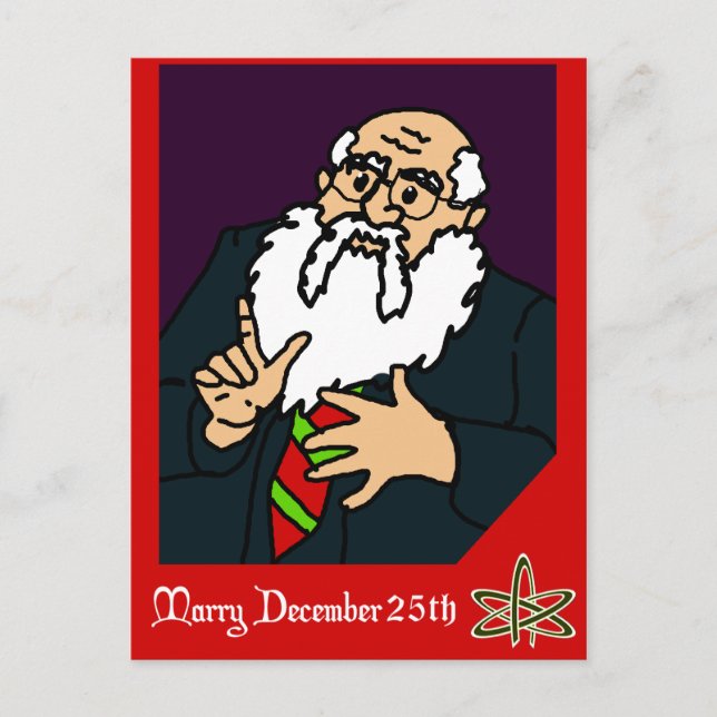 Tarjeta de Navidades ateos (Anverso)