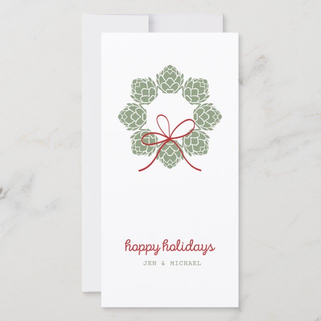 Tarjeta de Navidades Beer Hops (Anverso)