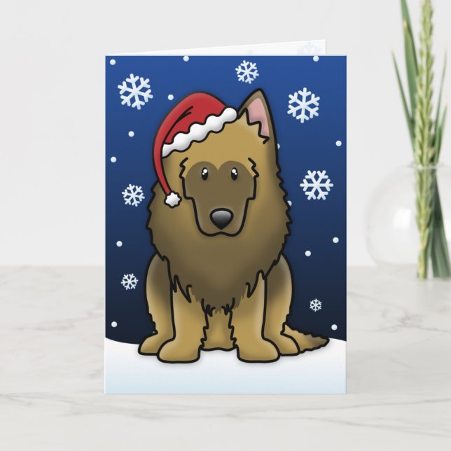Tarjeta de Navidades belgas Tervuren de Kawaii (Anverso)