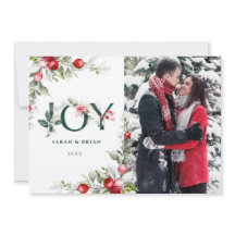 Tarjeta de Navidades Berry JOY Soft Winter
