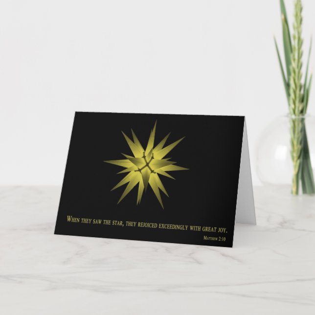 Tarjeta de Navidades Bethlehem Star (Anverso)