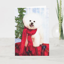 Tarjeta de Navidades Bichon Frise