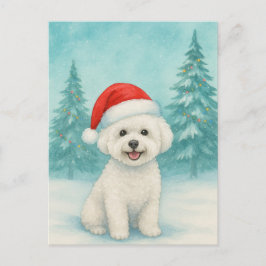 Tarjeta de Navidades Bichon Frise - Tarjeta de vac