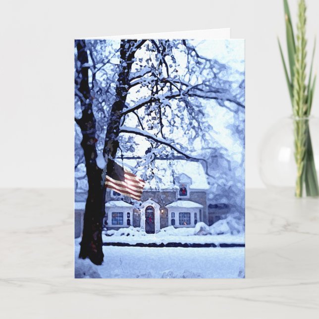Tarjeta de Navidades blancos (Anverso)