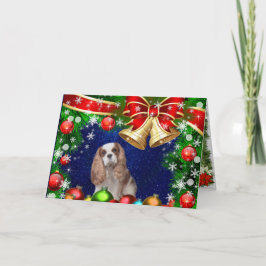 Tarjeta de Navidades Blenheim Cavalier