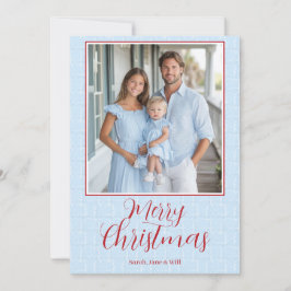Tarjeta de Navidades Blue y Red de la Luz Grandmil