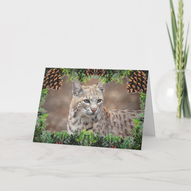 Tarjeta de Navidades Bobcat (Anverso)