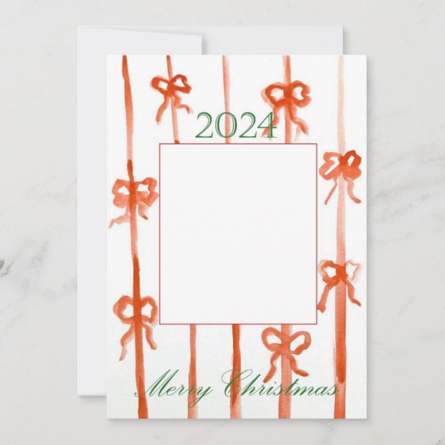 Tarjeta de Navidades Bow (Anverso)