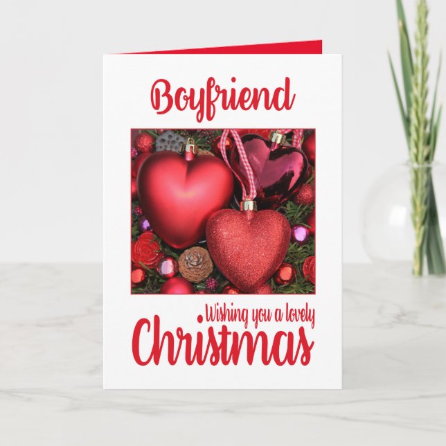 Tarjeta de Navidades Boyfriend Lovely (Anverso)