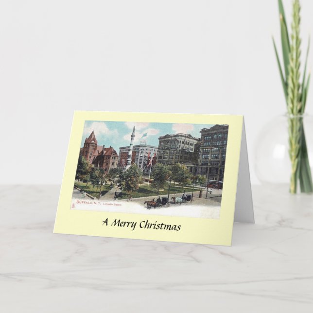 Tarjeta de Navidades - Buffalo, Nueva York (Anverso)