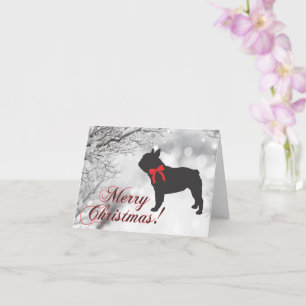 Tarjeta de Navidades bulldog/Bulldog francés
