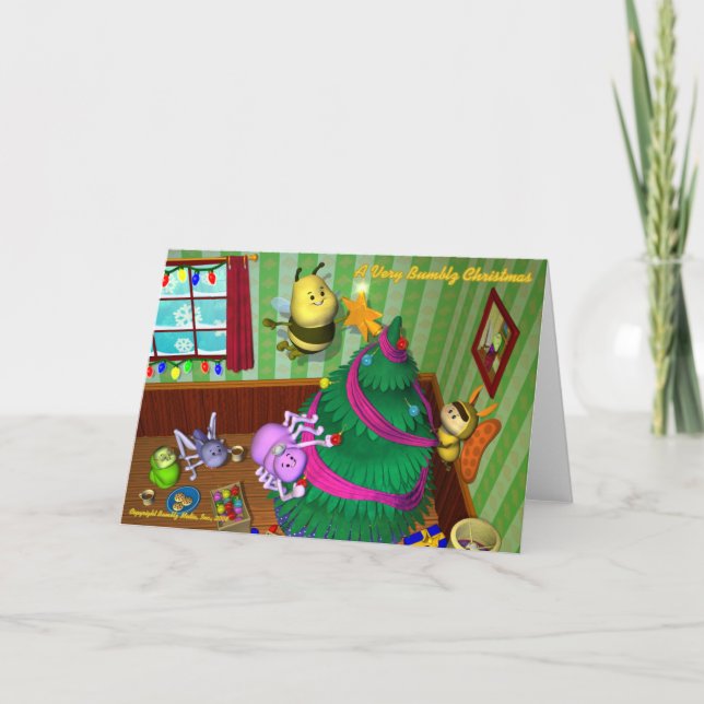 Tarjeta de Navidades Bumblz #2 - Personalizada (Anverso)