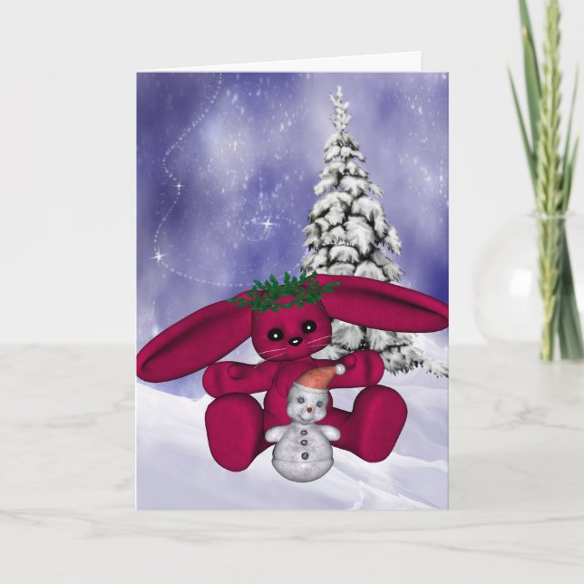 Tarjeta de Navidades Bunny (Anverso)
