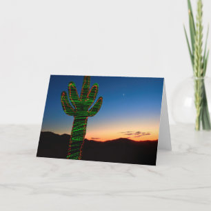 Tarjeta de Navidades Cactus para navidades