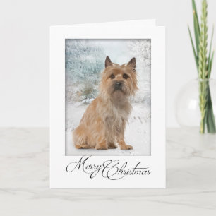 Tarjeta de Navidades Cairn Terrier