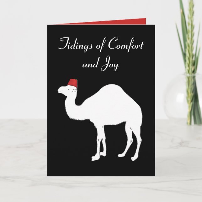 Tarjeta de Navidades Camel Confort y Alegría (Anverso)