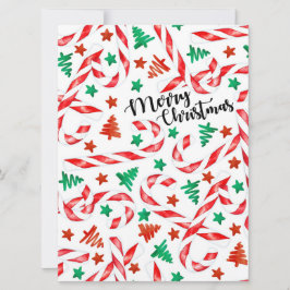 Tarjeta de Navidades Candy Cane