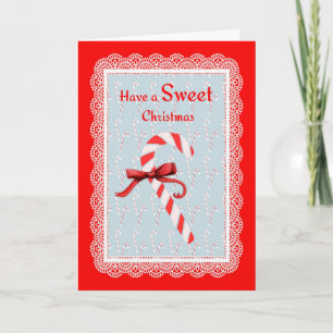 Tarjeta de Navidades Candy Cane