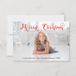 Tarjeta de Navidades Candy Cane-3x5 para Feliz Nav