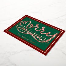 Tarjeta de Navidades Candy Cane Relieve metalizado