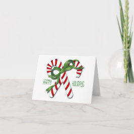 Tarjeta de Navidades Candy Canes