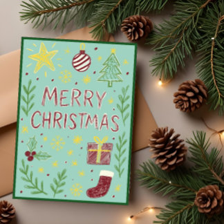 Tarjeta de Navidades caprichosos con Mistletoe