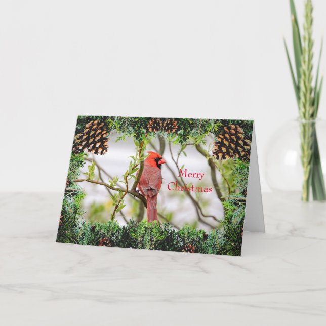 Tarjeta de Navidades cardinales (Anverso)