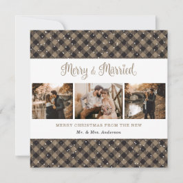 Tarjeta de Navidades casados y mora de comida rusa