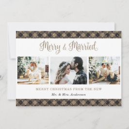 Tarjeta de Navidades casados y mora de comida rusa