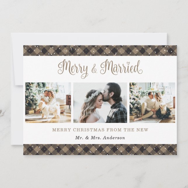 Tarjeta de Navidades casados y mora de comida rusa (Anverso)